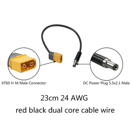 Battery Silicone Extension Line DC5.5x2.1mm - DroneDynamics.ca