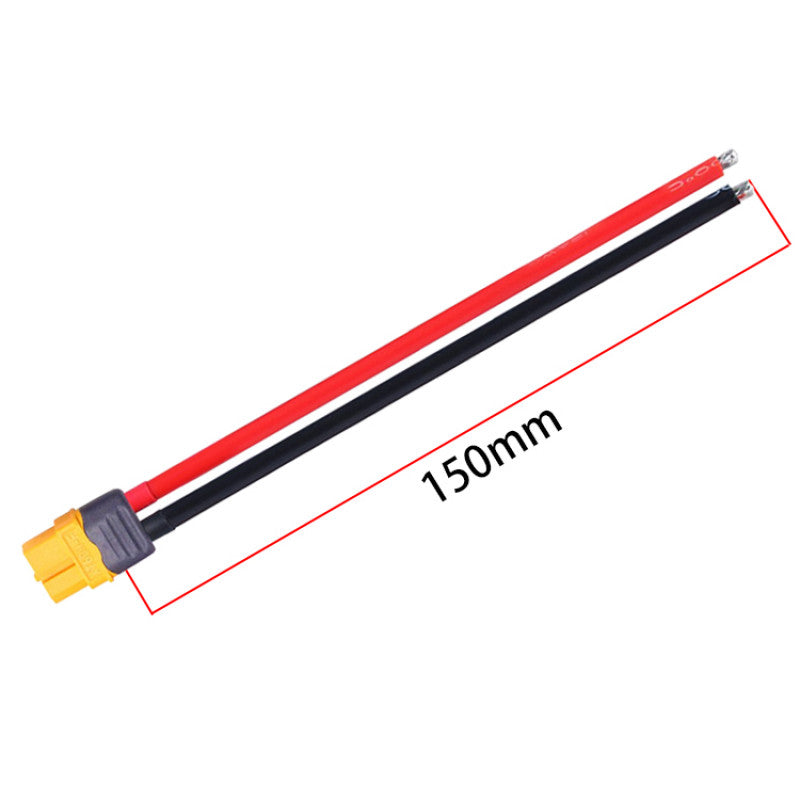 RJXHOBBY 5pcs XT60 Female Connector with Sheath Housing Connector with 150mm 12AWG Silicon Wire for RC Lipo Battery FPV Drone Drone ESC - DroneDynamics.ca