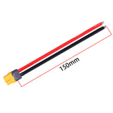 RJXHOBBY 5pcs XT60 Female Connector with Sheath Housing Connector with 150mm 12AWG Silicon Wire for RC Lipo Battery FPV Drone Drone ESC - DroneDynamics.ca