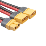 Câble de connecteur de batterie parallèle XT60, double rallonge, répartiteur en Y mâle vers femelle