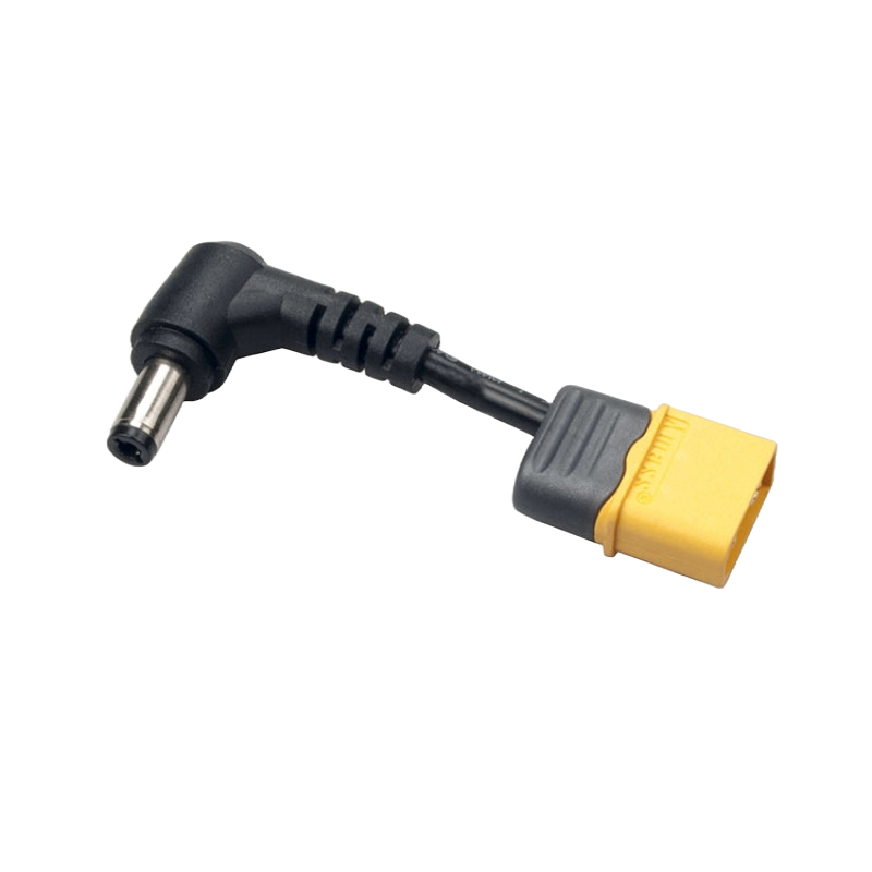 XT60 Male Plug DC 5.5mm x 2.5mm Male Adapter (2cm) – EpicFPV