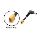 RJXHOBBY XT30 Male Plug to DC 5.5mm x 2.5mm Male Adapter Cable (2cm) - DroneDynamics.ca