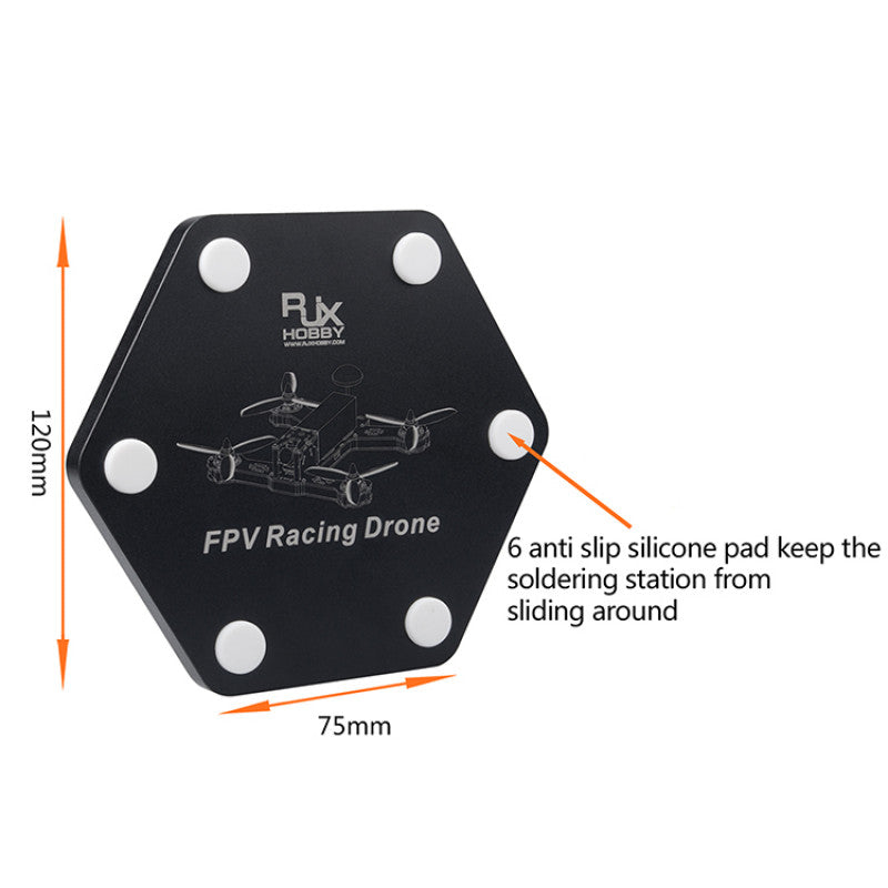 RJX USB LED Light Helping Hands Magnifier Station (White) - DroneDynamics.ca