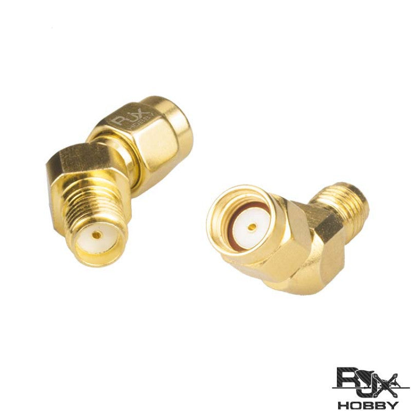 SMA Female to RP SMA Male 45 Degree Antenna Adapter