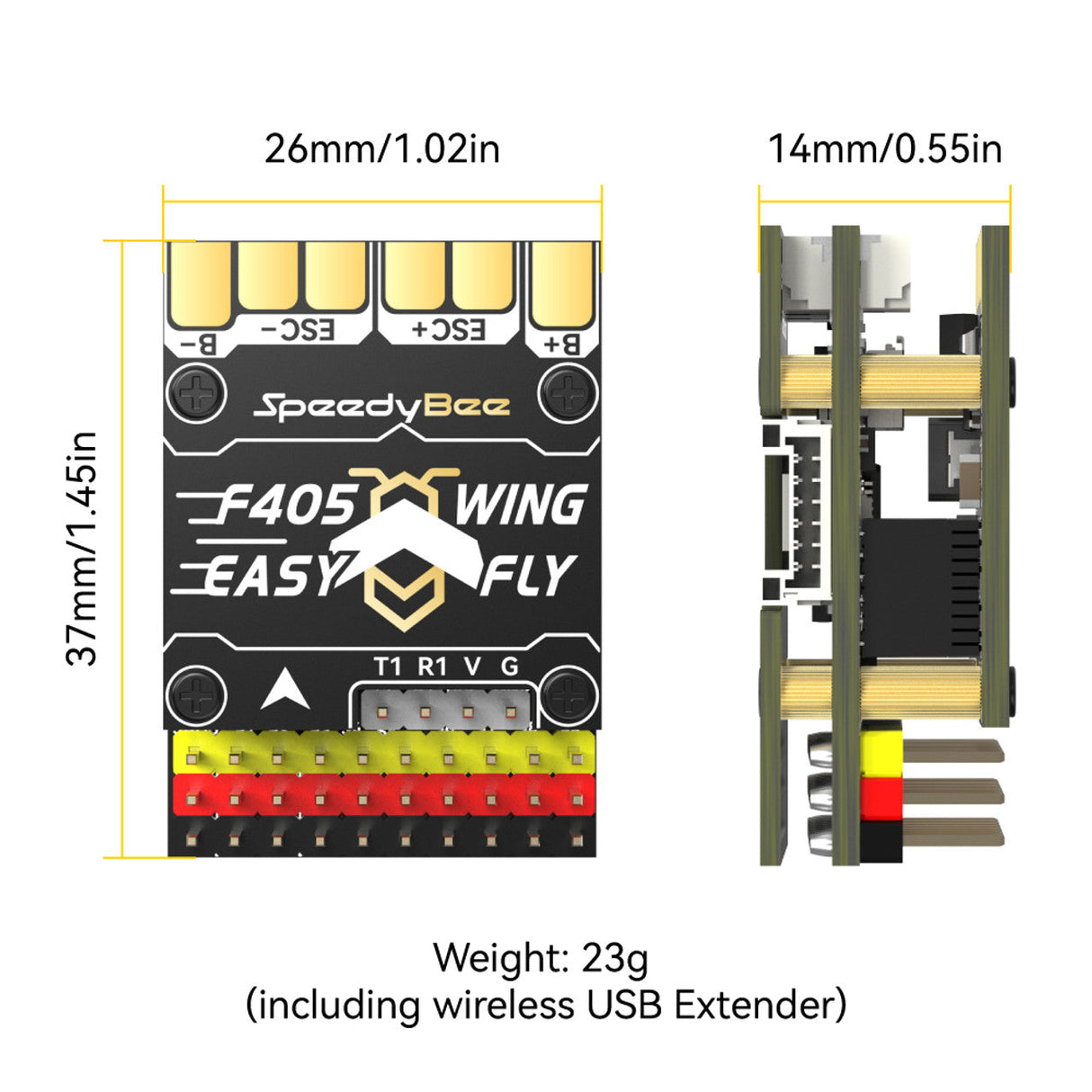 SpeedyBee F405 Mini Wing Flight Controller