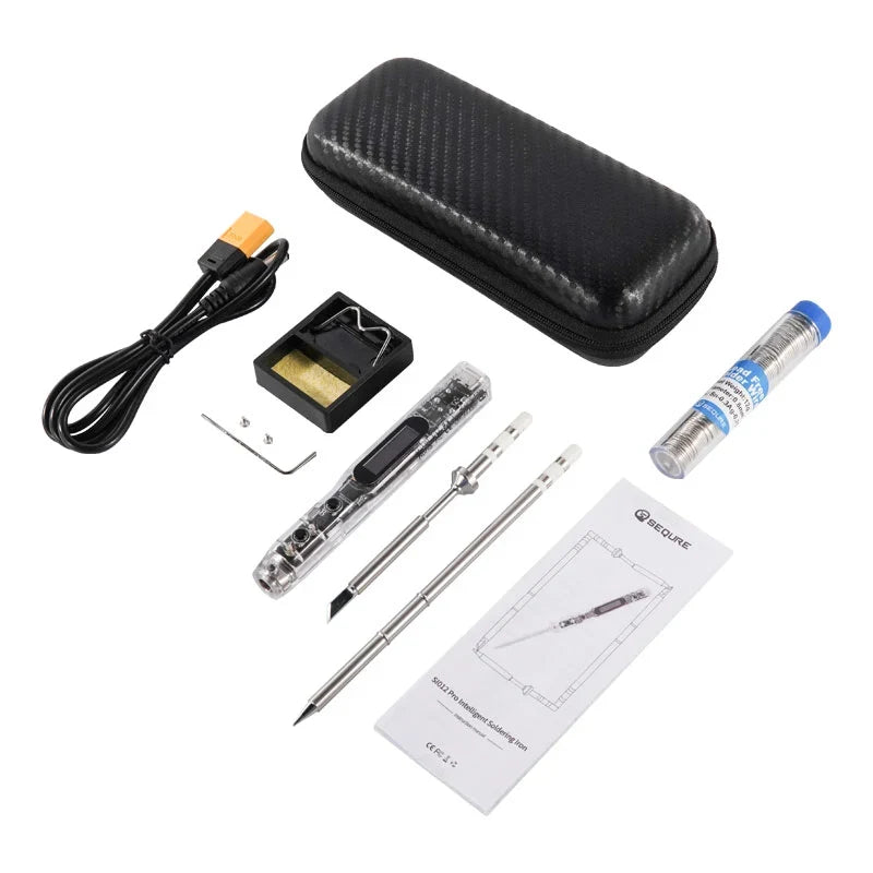 Sequre SI012 Pro Intelligent OLED Electric Soldering Iron Kit (T12-B2 + TS-C1)