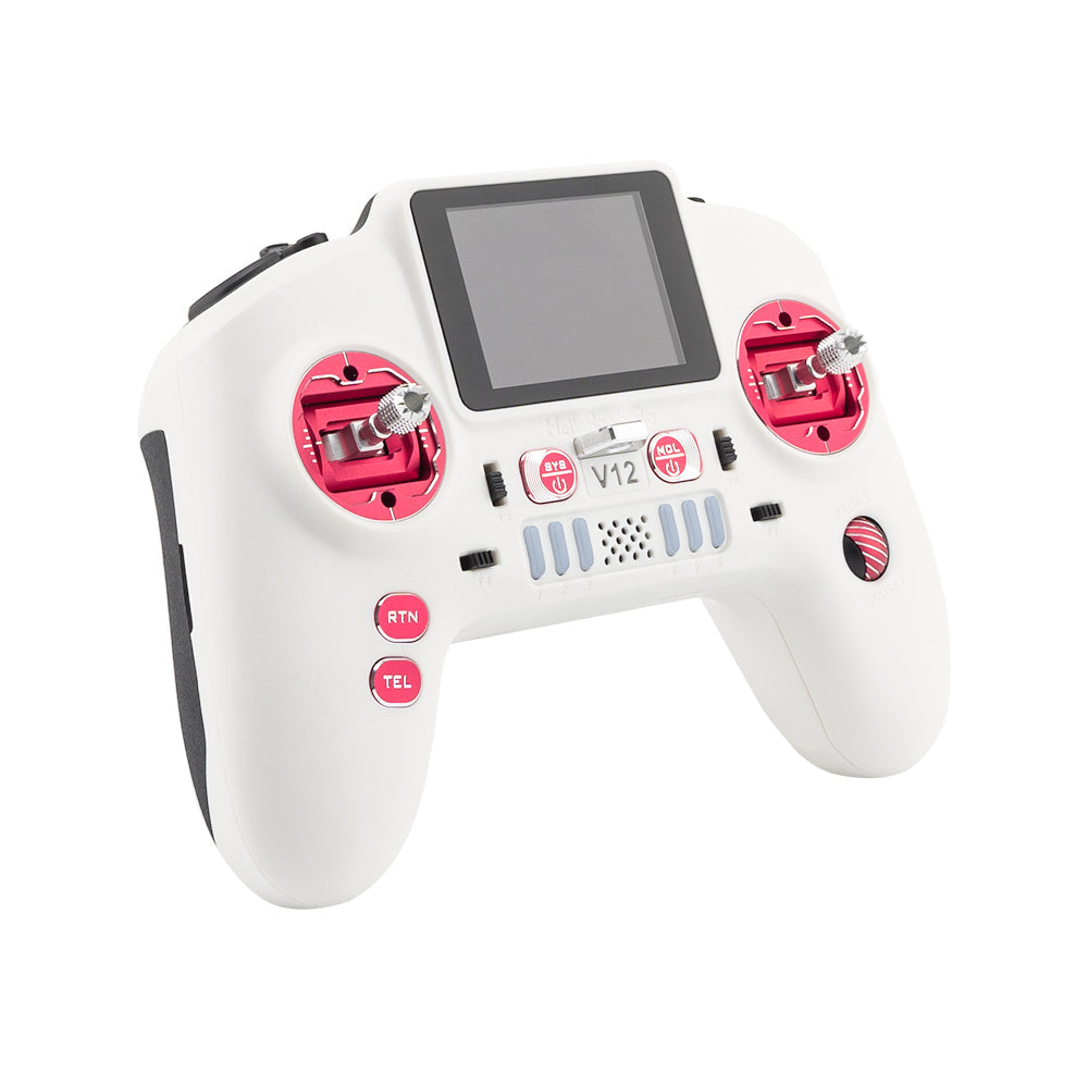 HelloRadio V12 CNC Max M2 Radio White Red (ELRS 2.4G)