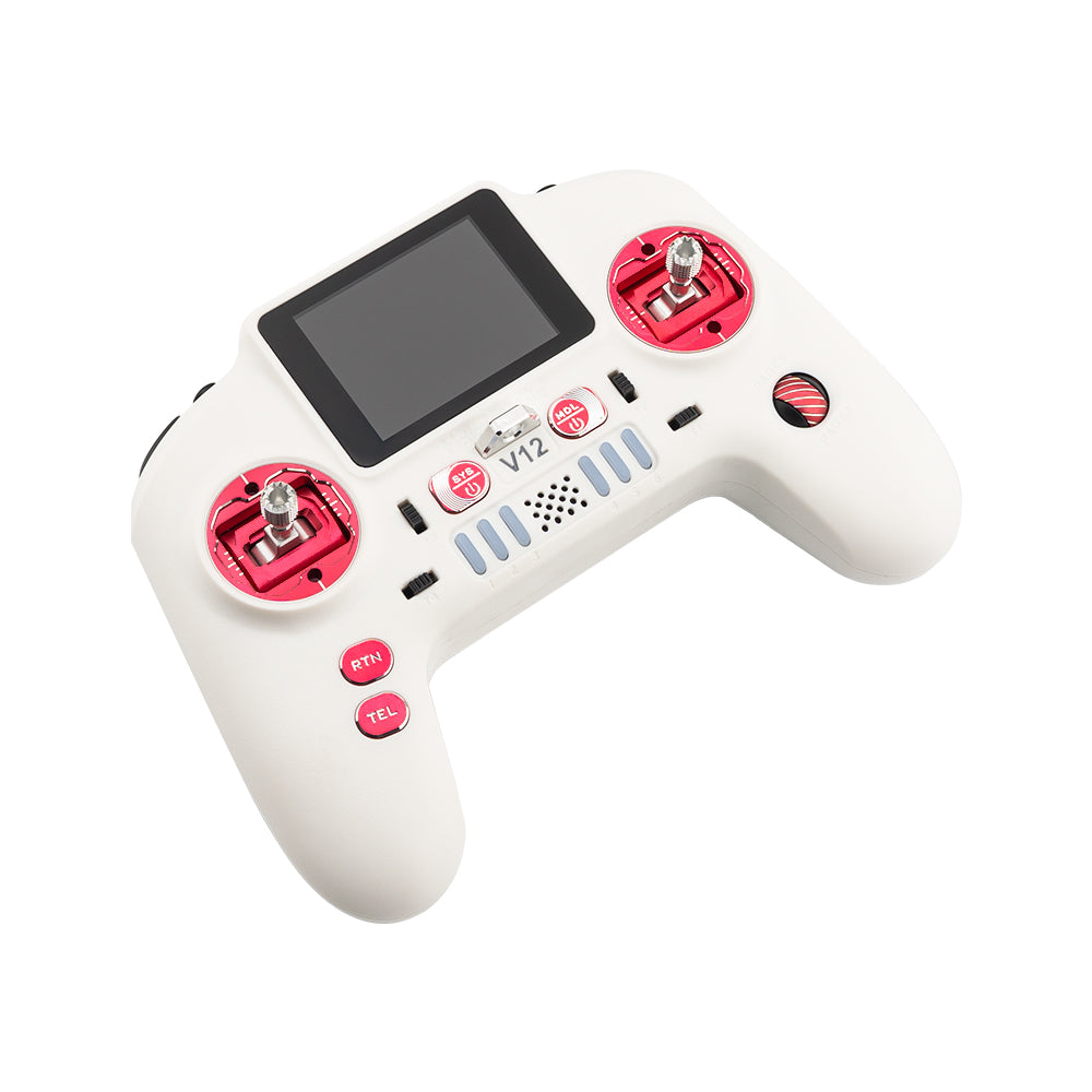 HelloRadio V12 CNC Max M2 Radio White Red (ELRS 2.4G)
