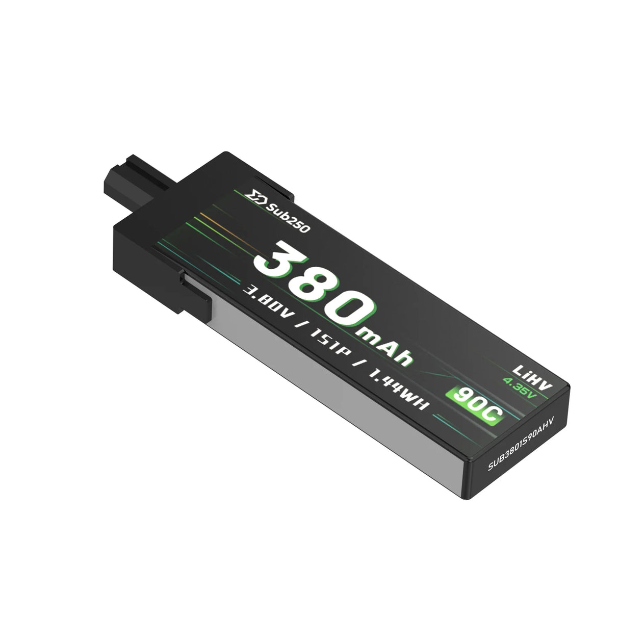 Batterie Sub250 1S 380mAh 90C pour Nanofly16 (lot de 6)