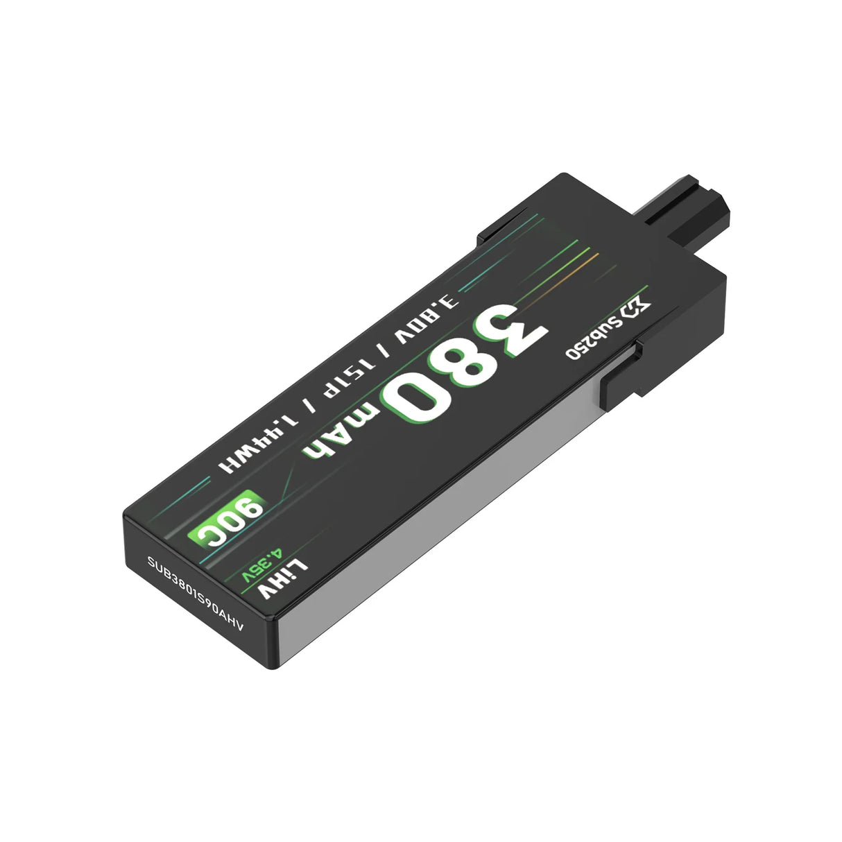 Batterie Sub250 1S 380mAh 90C pour Nanofly16 (lot de 6)