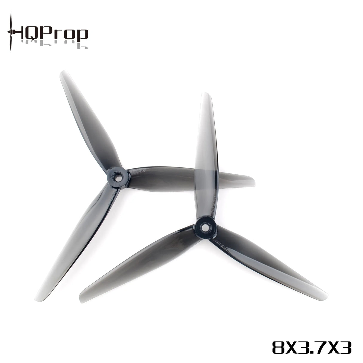 HQProp 8X3.7X3 Grey Propellers - DroneDynamics.ca