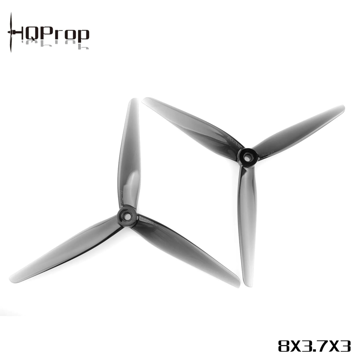 HQProp 8X3.7X3 Grey Propellers - DroneDynamics.ca