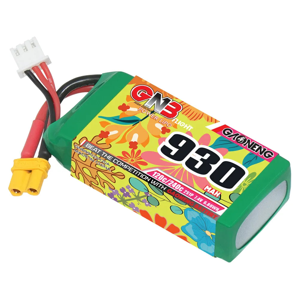 GNB 2S 7.4V 930mAh 120C XT30 LiPo Battery