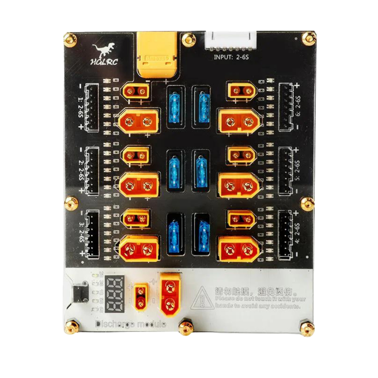 HGLRC Thor Pro Balance Charging Board XT30/XT60 w/Integrated Discharger 6 Ports