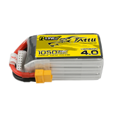 Tattu R-Line Version 4.0 1050mAh 22.2V 130C 6S1P Lipo Battery Pack with XT60 Plug - DroneDynamics.ca