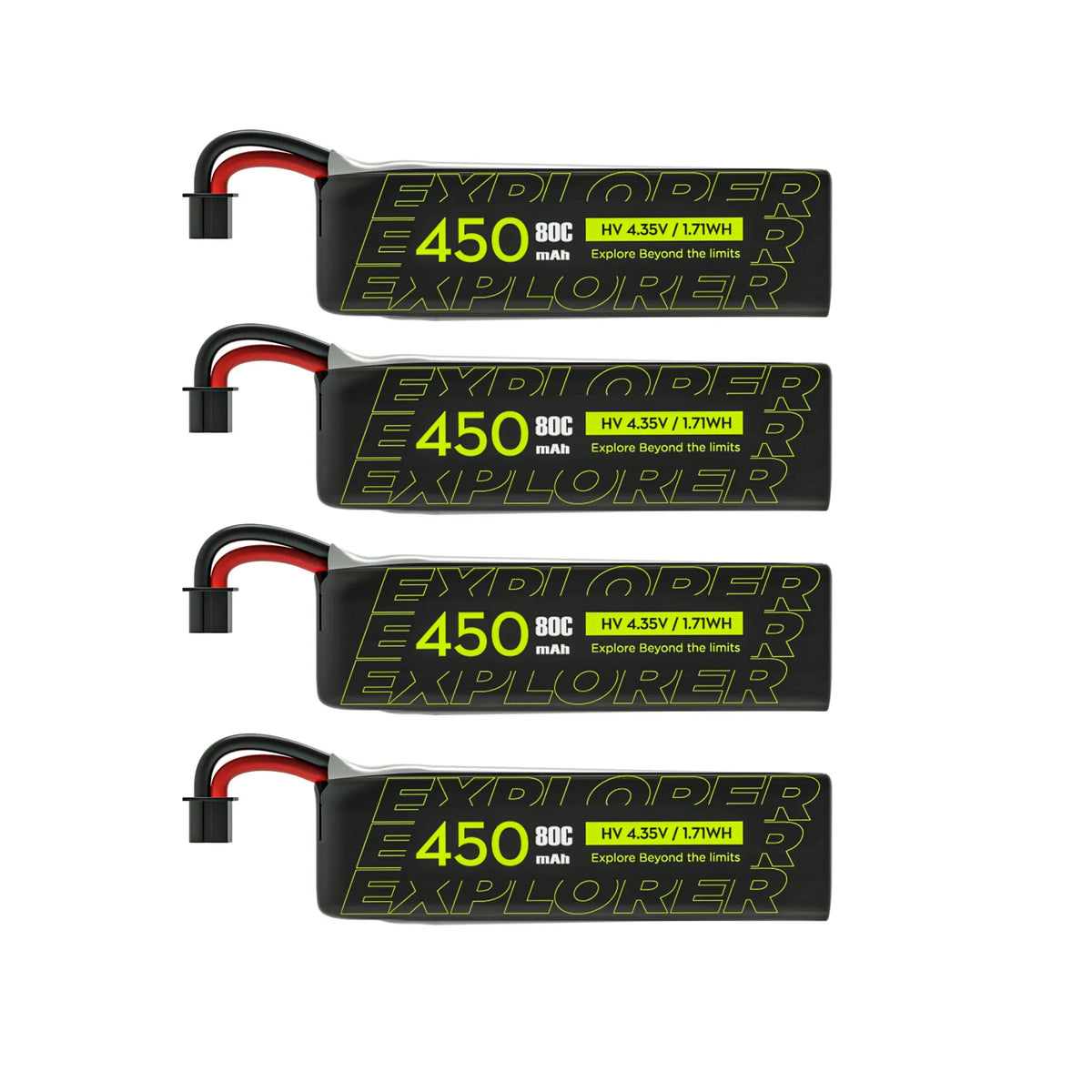 Flywoo Explorer 1S 450mAh HV V2 A30 Plug (4-Pack)