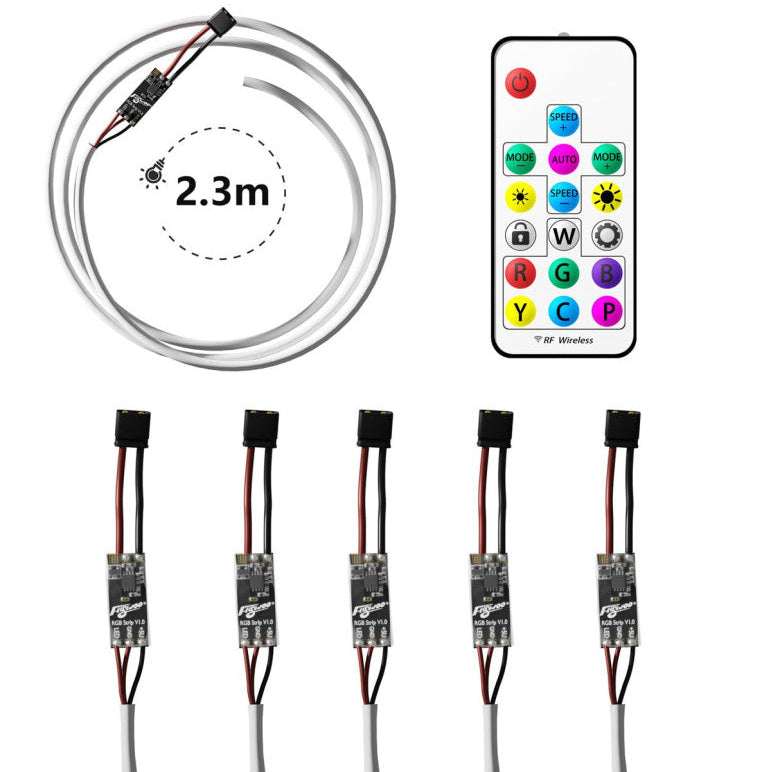 Flywoo RGB LED Strips (2.3m) & Remote Set for Race Gate