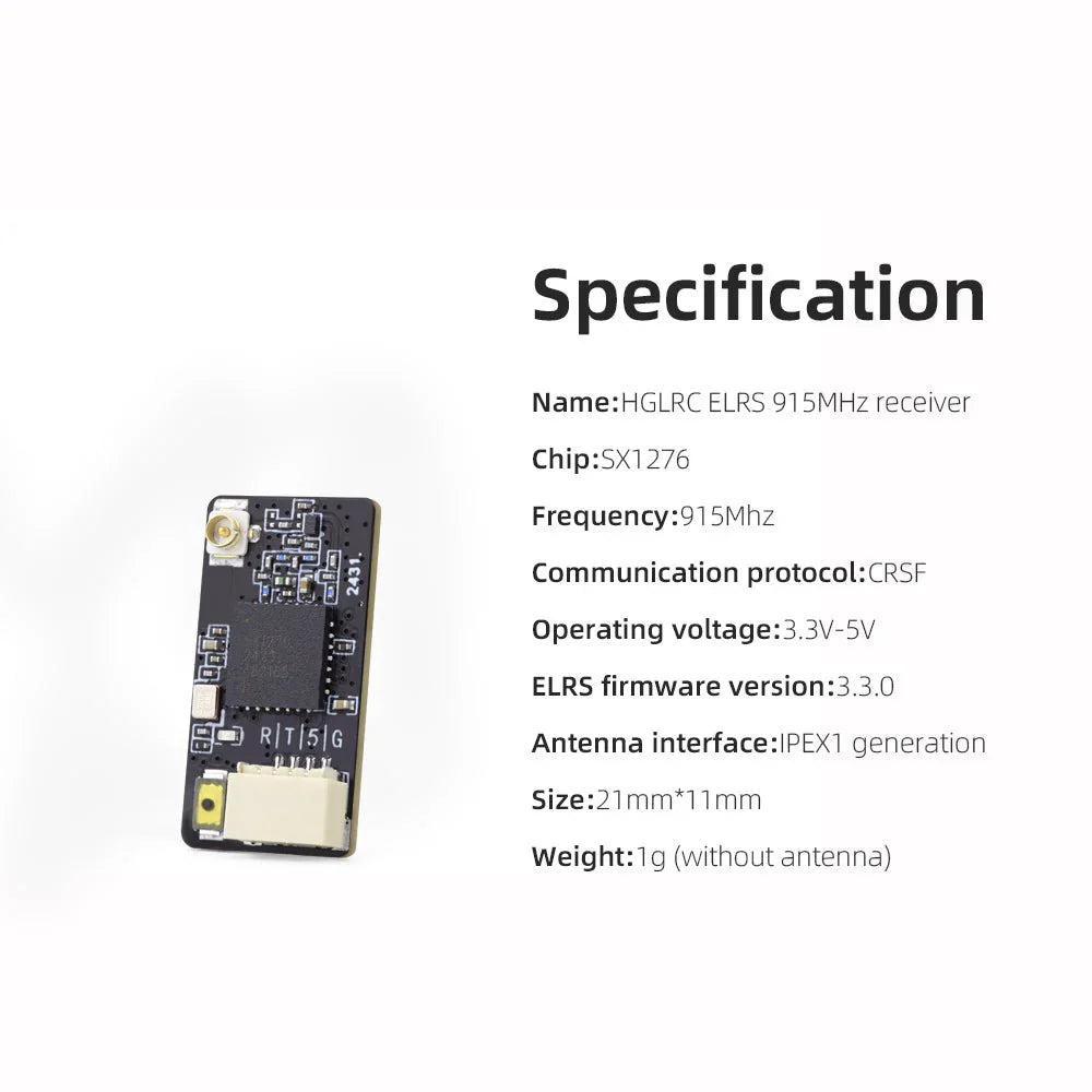 HGLRC ELRS 915MHz Long-Range Receiver