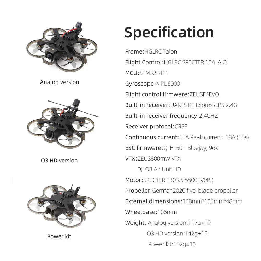 HGLRC Talon 2" Cinewhoop