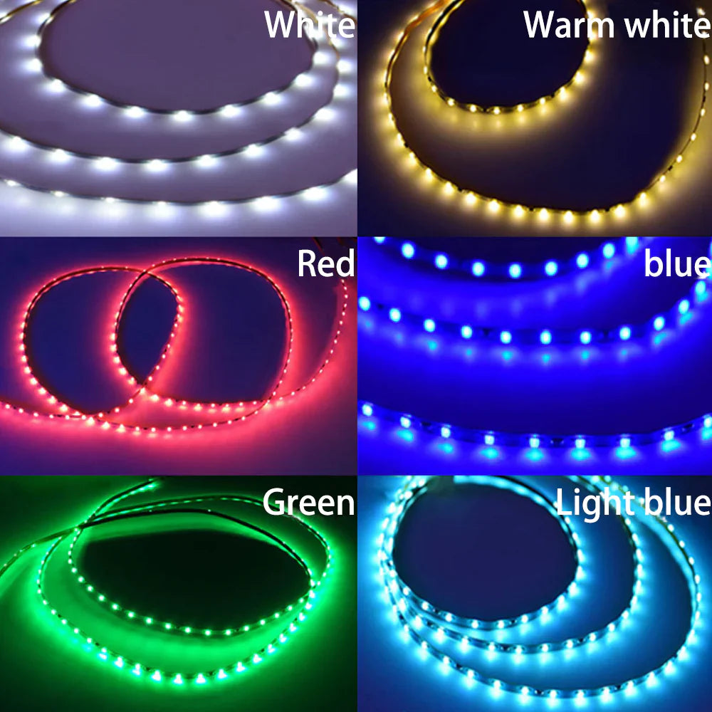 1M 2.5mm LED Non-Waterproof 60 LED Strip Light - DroneDynamics.ca