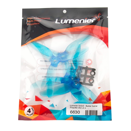 Lumenier 5X5X3 – Butter Cutter Propeller (Set of 4 - Clear) - DroneDynamics.ca