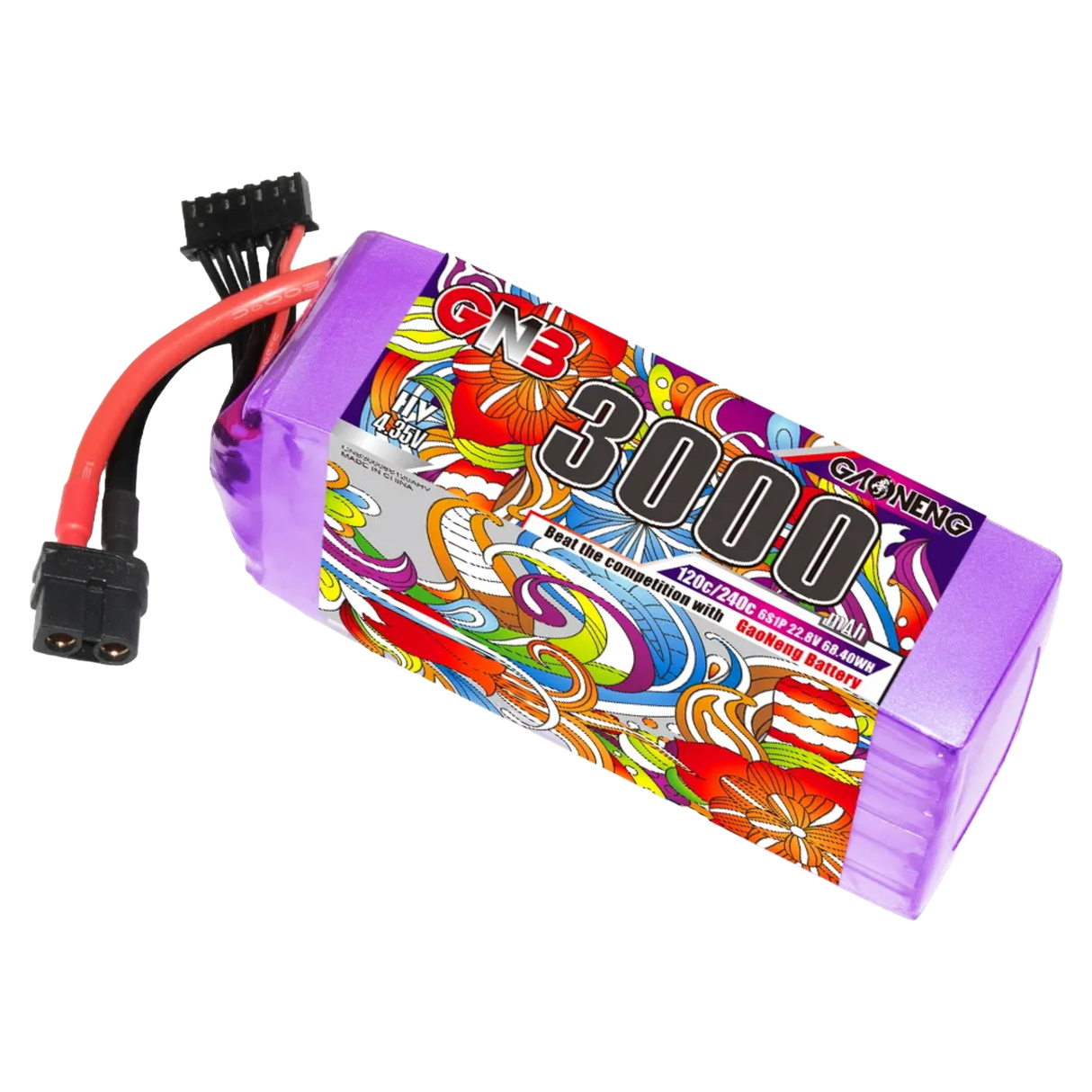 GNB LiHV 6S 22.8V 3000mAh 120C XT60 LiPo Battery