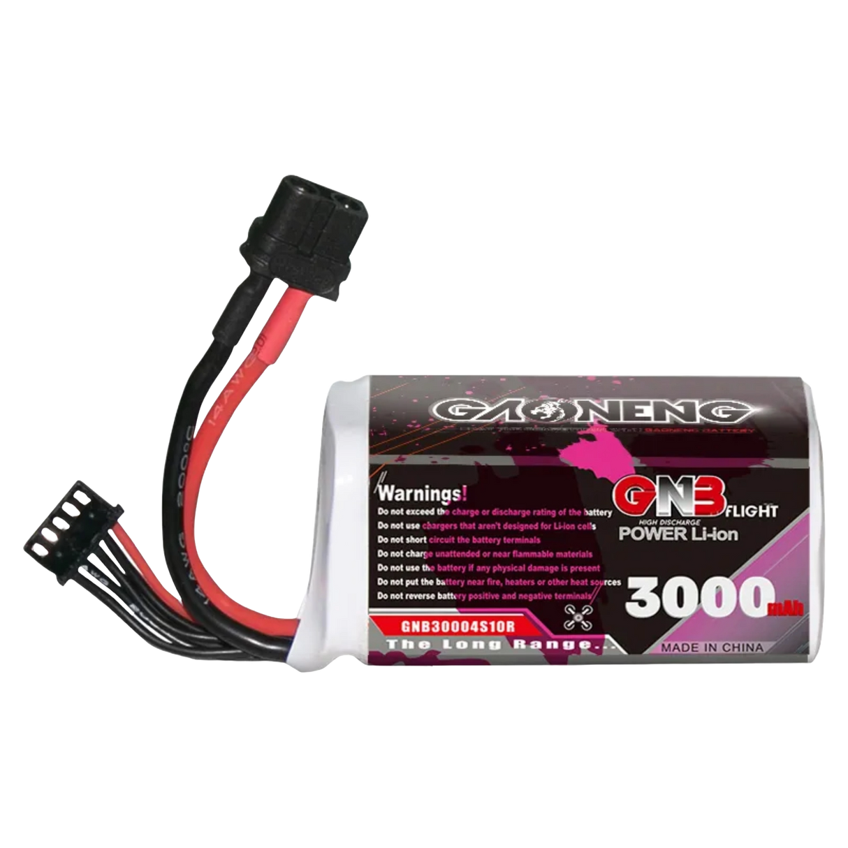 Batterie Li-ion GNB 4S 14,8 V 3000 mAh 10 C XT60 fabriquée avec Sony 18650 VTC6