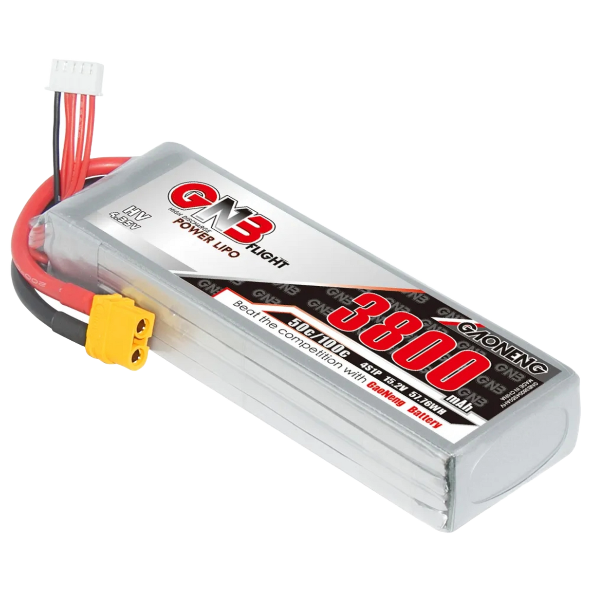 Batterie LiPo GNB LiHV 4S 15,2 V 3800 mAh 50C XT60