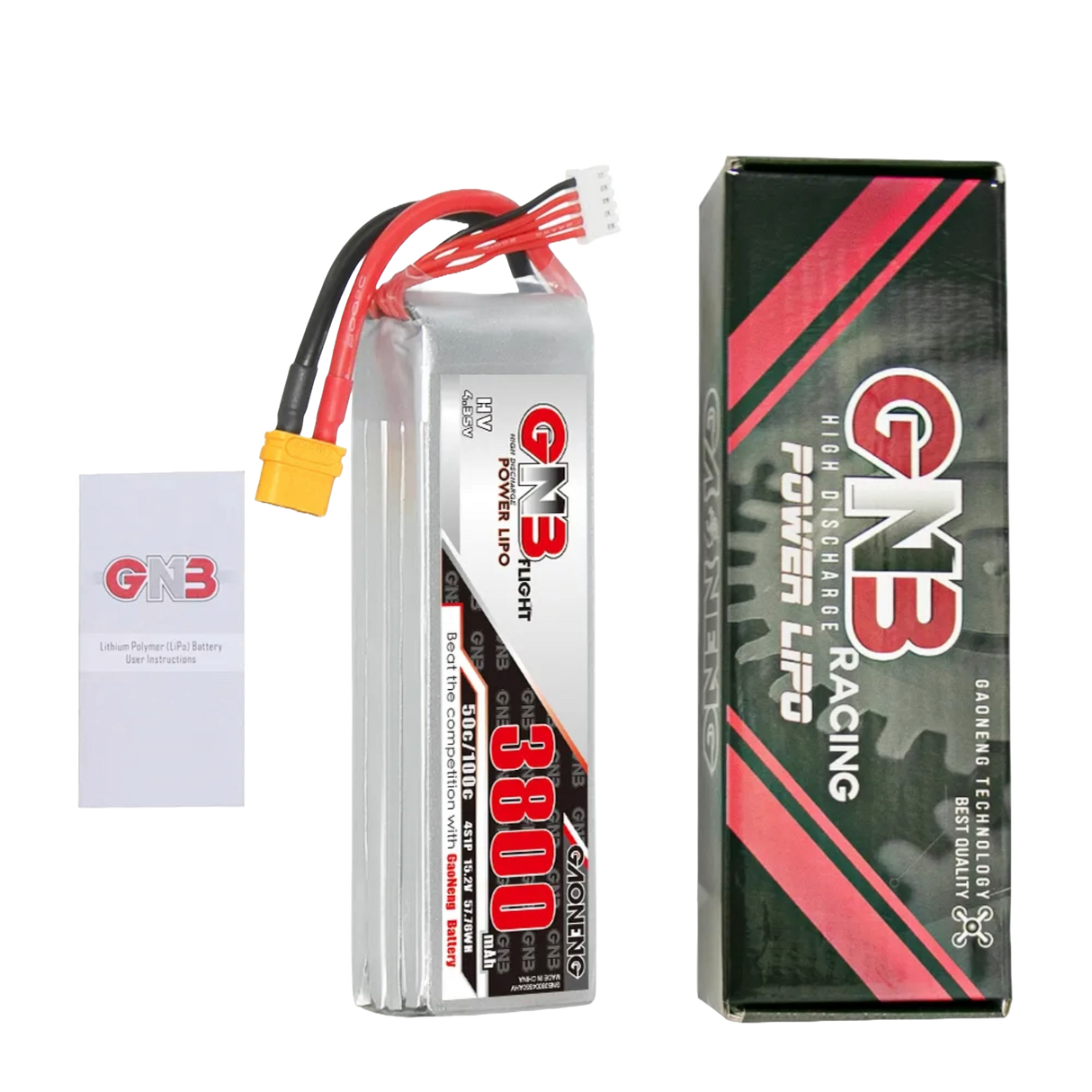 GNB LiHV 4S 15.2V 3800mAh 50C LiPo Battery XT60