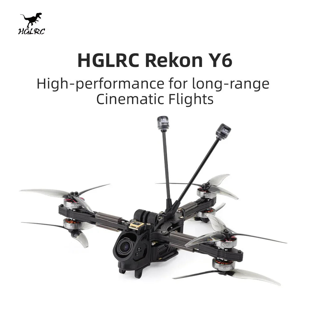 Rekon Y6 5-inch Long-Range FPV Drone (Analog/ELRS 2.4G)