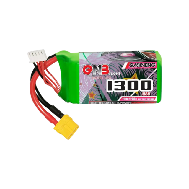 (STAY DRAFTED)GNB 1300mah 4S1P 14.8V 120C - DroneDynamics.ca